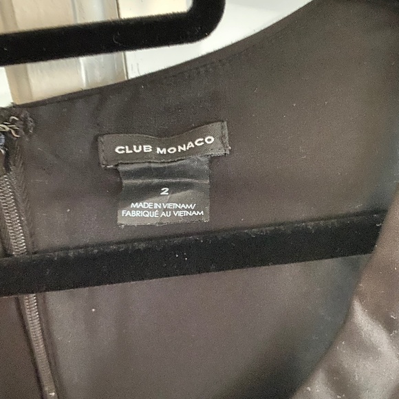 Club Monaco - Amber Executive Black Sheath Office Dress Size 2 - Picture 5 of 8